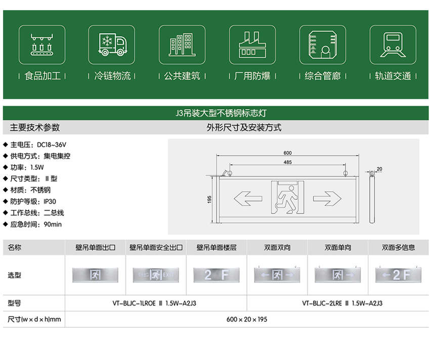 不锈钢标志灯